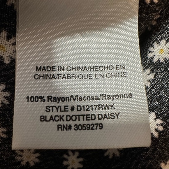 Weekend Los Angeles Yola Polka Dot Daisy Black Midi Dress Women’s Sz Large - Picture 10 of 13